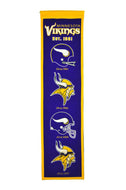 Minnesota Vikings Heritage Banner - 8"x32"