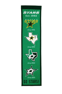 Dallas Stars Heritage Banner - 8"x32"