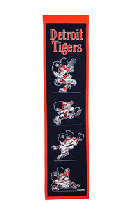 Detroit Tigers Fan Favorite Heritage Banner - 8"x32"