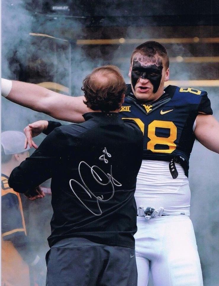 wvu football, cody clay autograph