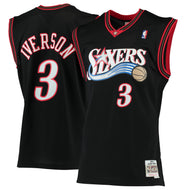 Allen Iverson Philadelphia 76ers Mitchell & Ness Black 2000/01 Hardwood Classics Swingman Jersey