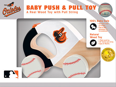 Baltimore orioles push and pull toy