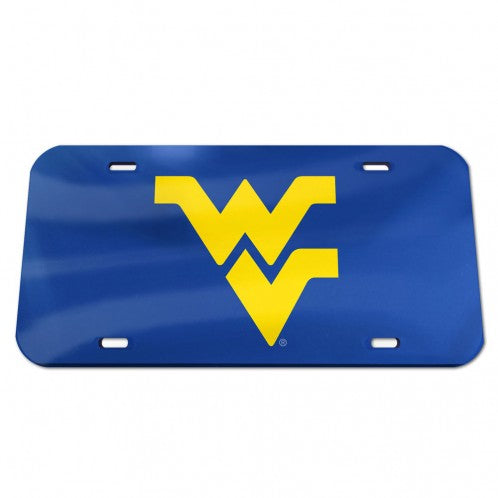 West Virginia Mountaineers Blue & Gold Acrylic License Plate