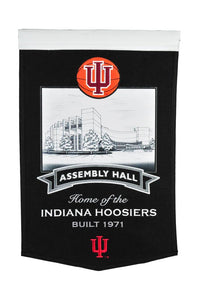 Indiana Hoosiers Assembly Hall Banner - 15"x24"