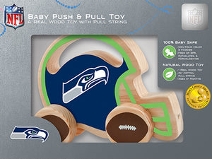 Seattle Seahawks Baby Push and Pull Toy, NFL Kids Toys