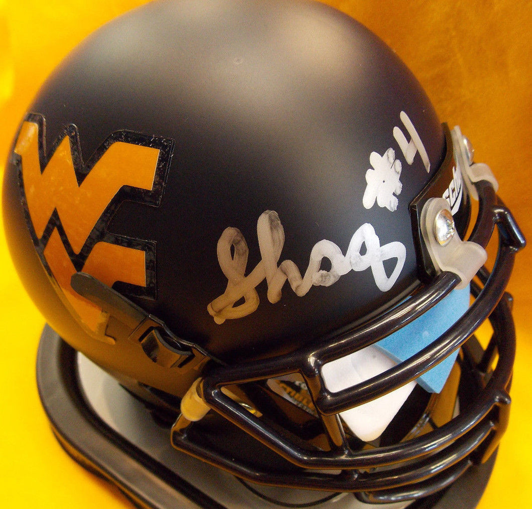 wvu football, shaq riddick autograph 