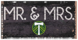 Portland Timbers Mr. & Mrs. Wood Sign - 6"x12"