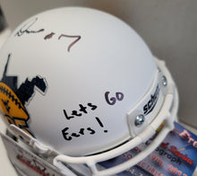 Noel Devine West Virginia Mountaineers WVU 125 Signed Mini Helmet
