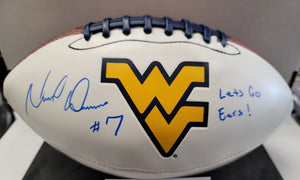 Noel Devine West Virginia Mountaineers Autographed WVU Football