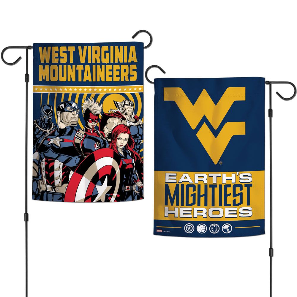 West Virginia Mountaineers 2 Sided Marvel's Avengers Garden Flag