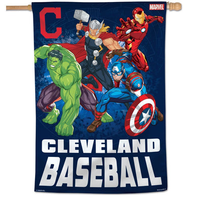Cleveland Indians Marvel's Avengers Vertical Flag 