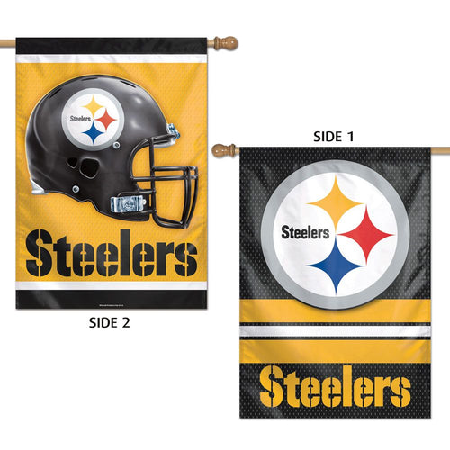 Pittsburgh Steelers Double Sided Vertical Flag - 28