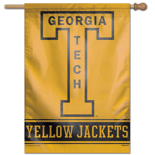 Georgia Tech Yellow Jackets College Vault Vertical Flag - 28