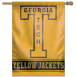 Georgia Tech Yellow Jackets College Vault Vertical Flag - 28" X 40"                                              