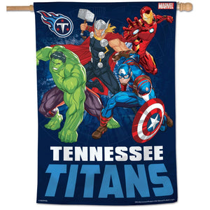 Tennessee Titans Marvel's Avengers Vertical Flag 