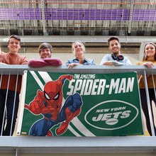 New York Jets Spiderman Deluxe Flag - 3'x5'