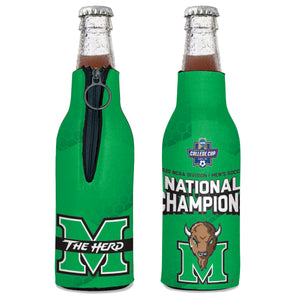 Marshall Thundering Herd 2020 Soccer National Champions Bottle Cooler