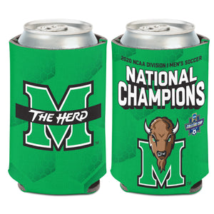 Marshall Thundering Herd 2020 Soccer National Champions Can Cooler