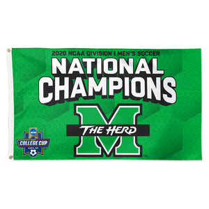 Marshall Thundering Herd 2020 Soccer National Champions Deluxe Flag 3'x5'