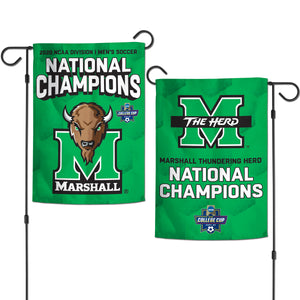 Marshall Thundering Herd 2020 Soccer National Champions Garden Flag