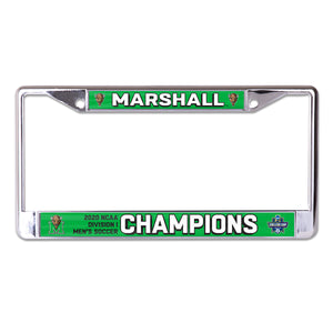 Marshall Thundering Herd 2020 Soccer National Champions License Plate Frame
