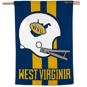 West Virginia Mountaineers Throwback Helmet Vertical Flag
