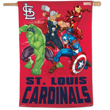 St. Louis Cardinals Avengers Vertical Flag - 28"x40"