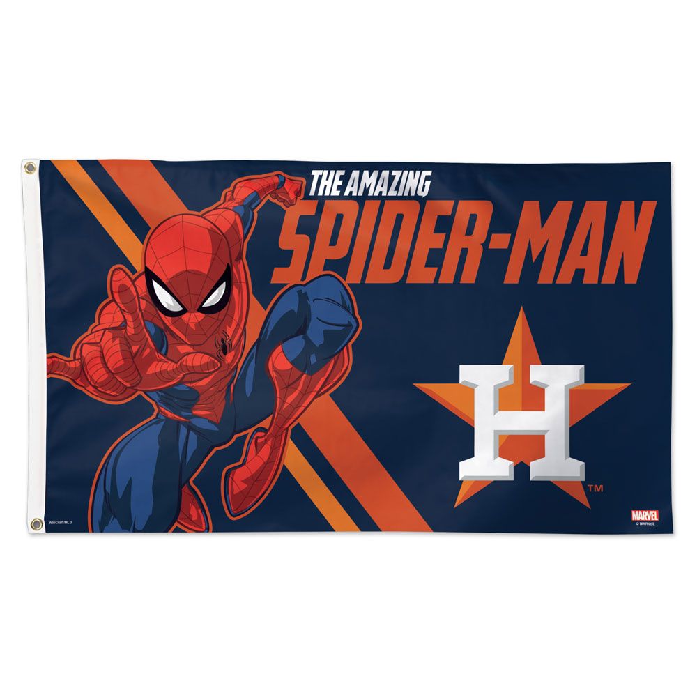 Houston Astros Spiderman Deluxe Flag - 3'x5'