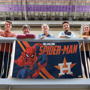 Houston Astros Spiderman Deluxe Flag - 3'x5'