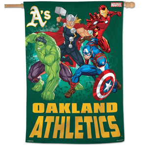 Oakland A's Marvel's Avengers Vertical Flag 