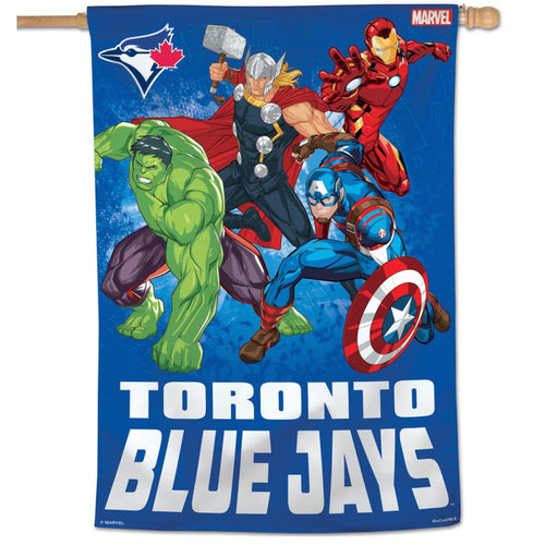 Toronto Blue Jays Marvel's Avengers Vertical Flag
