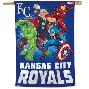 Kansas City Royals Marvel's Avengers Vertical Flag