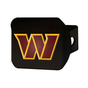 Washington Commanders Color Emblem On Black Hitch Cover