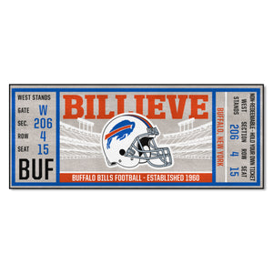 Buffalo Bills Football Ticket Runner - 30"x72"