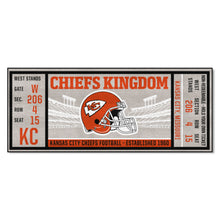 Kansas City Chiefs Football Ticket Runner - 30"x72"