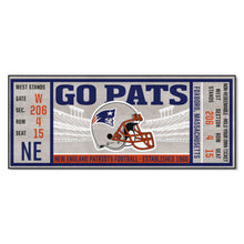 New England Patriots Football Ticket Runner - 30"x72"