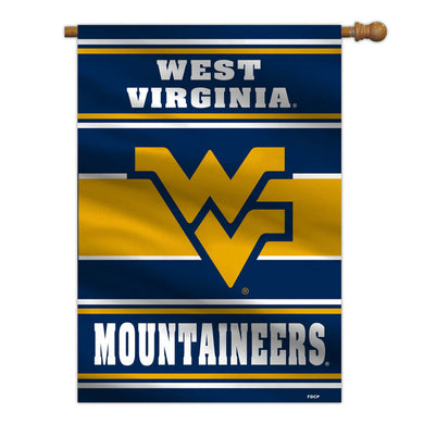 West Virginia Mountaineers Double Sided House Flag 28