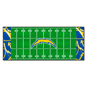 Los Angeles Chargers X-Fit Football Field Runner 30"x72"