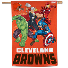 Cleveland Browns Marvel's Avengers Vertical Flag - 28"x40"