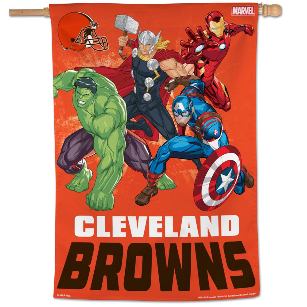 Cleveland Browns Marvel's Avengers Vertical Flag - 28