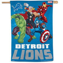Detroit Lions Marvel's Avengers Vertical Flag - 28"x40"