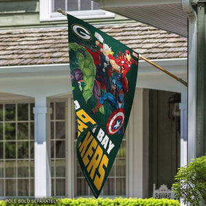 Green Bay Packers Marvel's Avengers Vertical Flag - 28"x40"