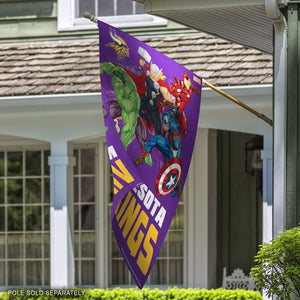 Minnesota Vikings Marvel's Avengers Vertical Flag - 28"x40"