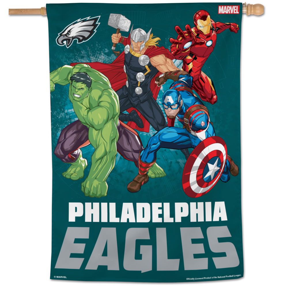 Philadelphia Eagles Marvel's Avengers Vertical Flag - 28