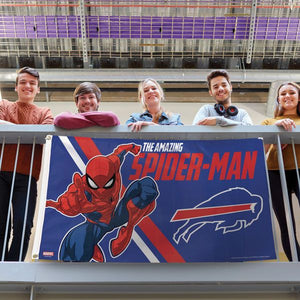 Buffalo Bills Spiderman Deluxe Flag - 3'x5'