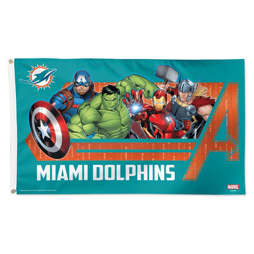 3'x5' Miami Dolphins Flag