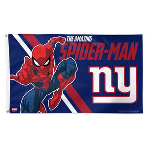 New York Giants Spiderman Deluxe Flag - 3'x5'