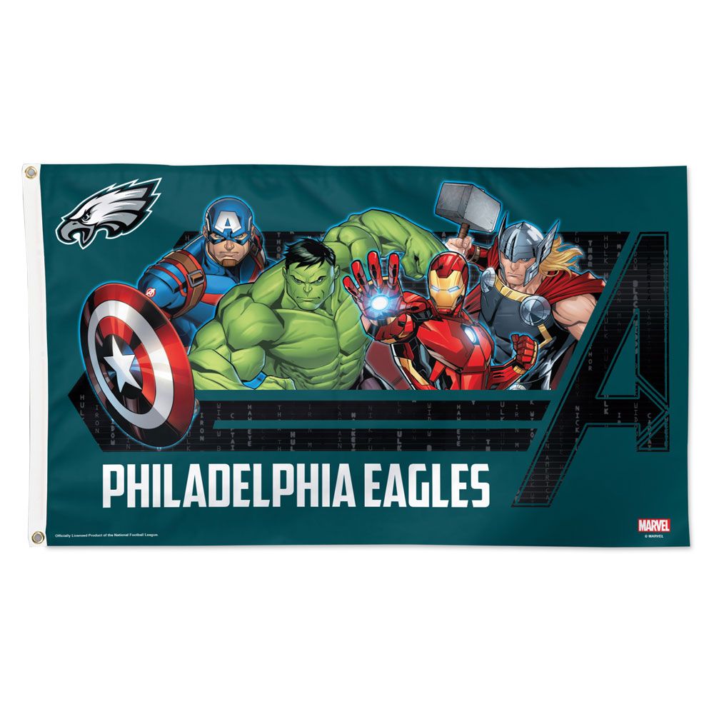 Green Philadelphia Eagles Premium Double-Sided Car Flag