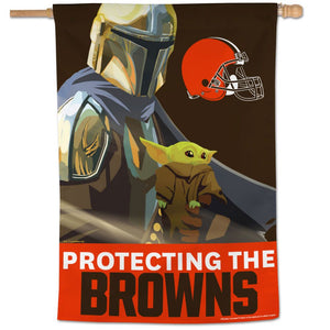 Cleveland Browns Mandolorian Vertical Flag - 28"x40"