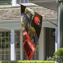 Cleveland Browns Mandolorian Vertical Flag - 28"x40"